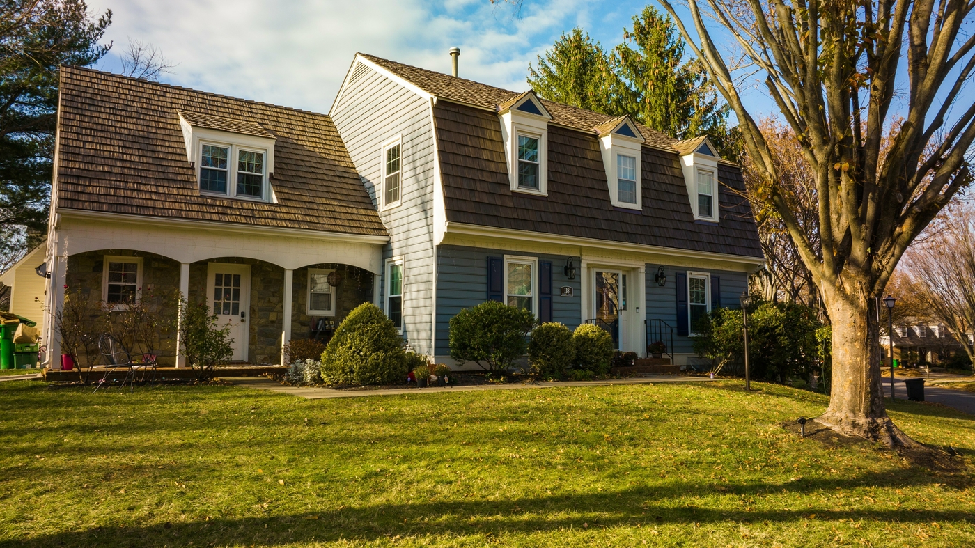 House with a mansard roof