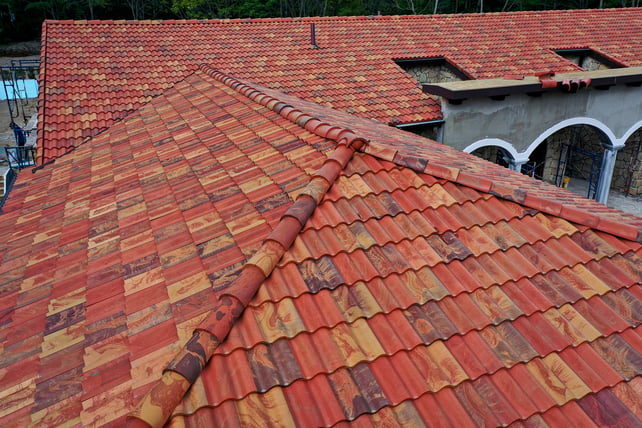 Long Island Autumn Spanish Barrel Tile