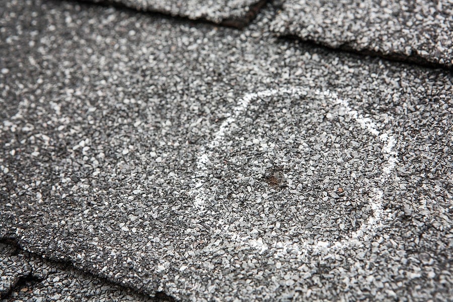 hail damage roof replacement required