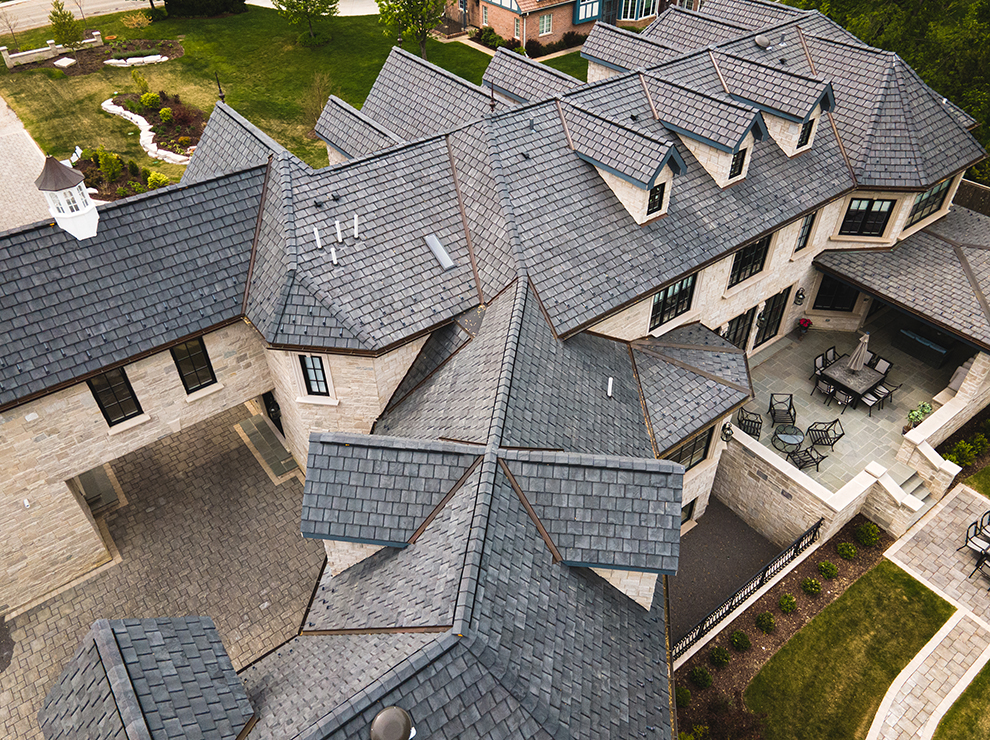 Synthetic Slate Roof Tiles Composite, Imitation Welsh Slate Roof Tiles